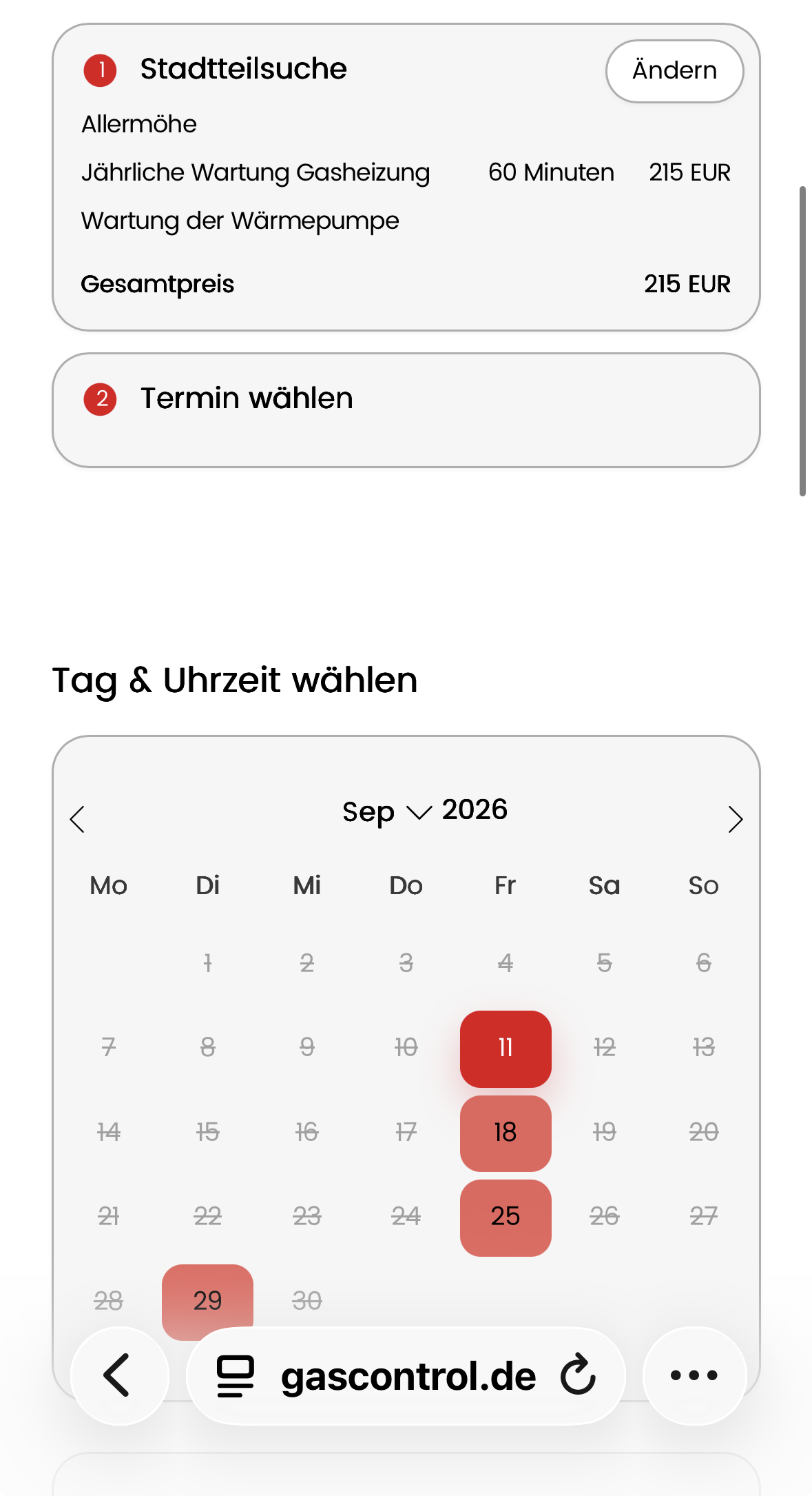 Original System – Screen 3