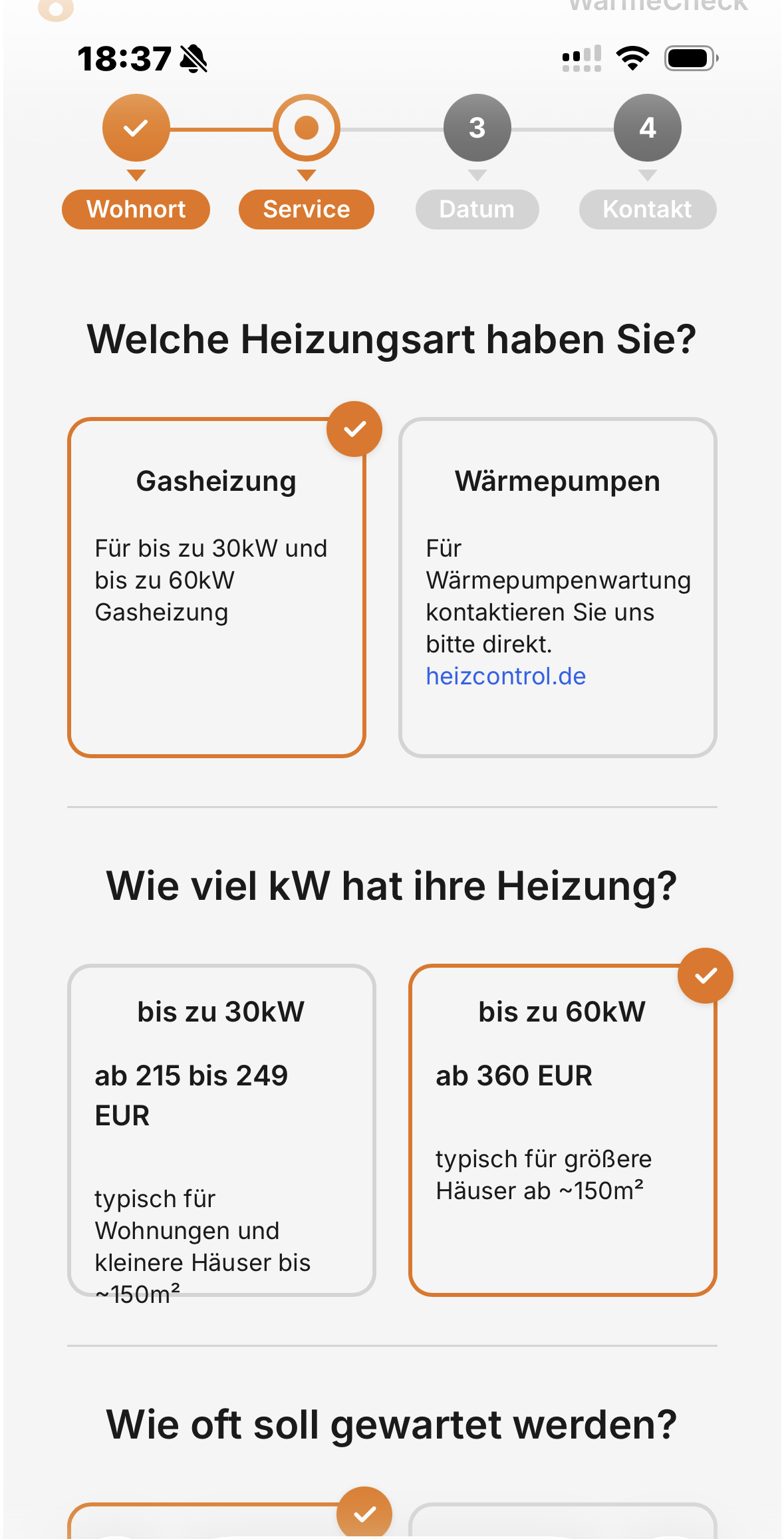 Neues System – Screen 2